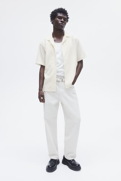 Regular Fit Textured Resort Shirt | H&M (US + CA)