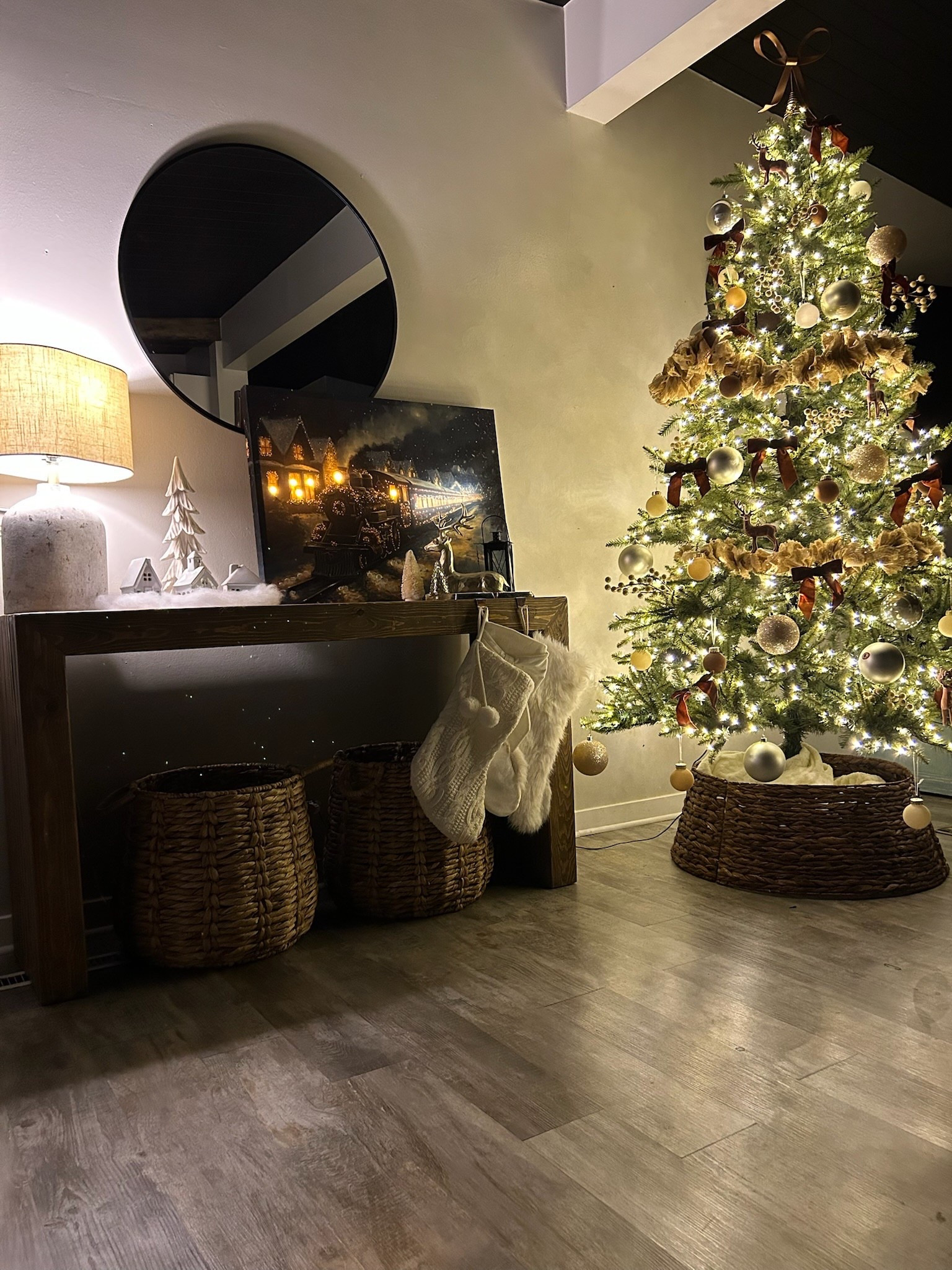 do NOTTTTT splurge on a grand duchess! Our tree is a total grand duchess dupe for under $200 wirh 10+ light setting including the iconic “twinkle tree lights” 

#LTKSeasonal #LTKHome #LTKHoliday