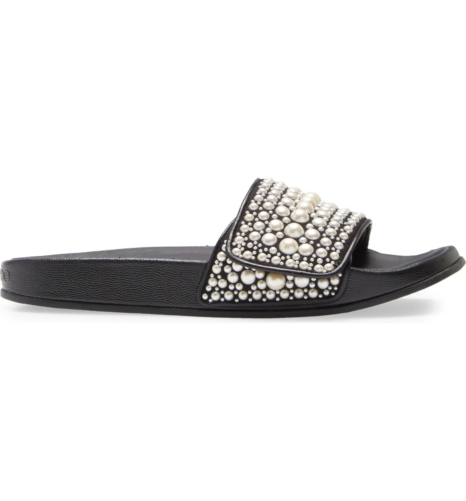 Fitz Imitation Pearl Embellished Slide Sandal | Nordstrom