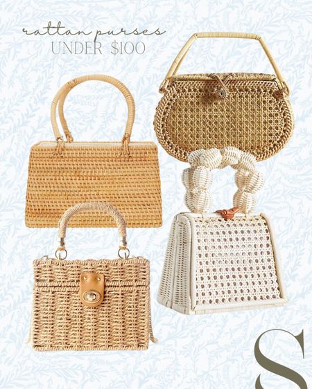 Rattan purses under $100 🫶🏻 perfect for spring/ summer outfits! 

#LTKfindsunder50 #LTKfindsunder100 #LTKstyletip