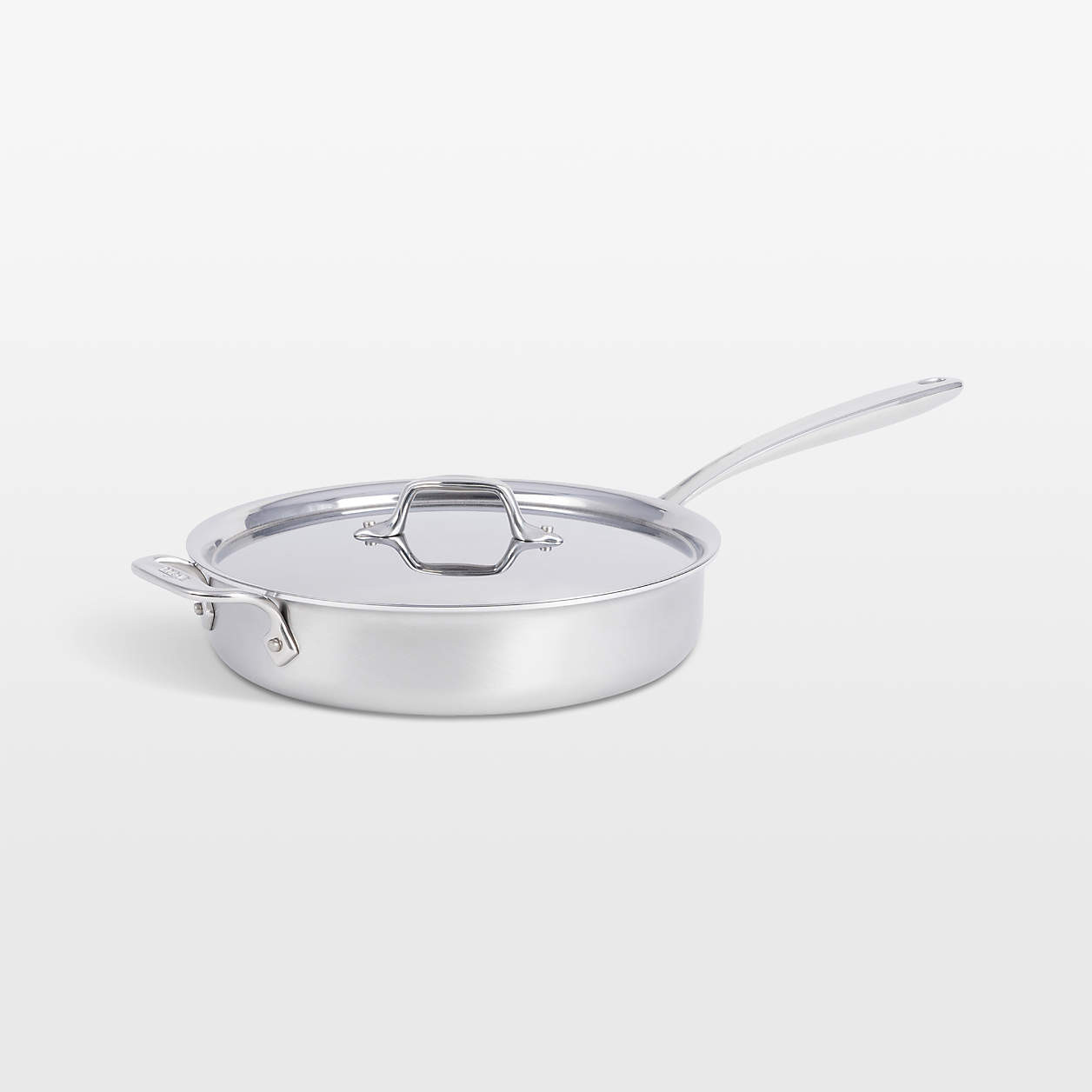 All-Clad D3 Curated 3-ply Stainless Steel 3-Qt. Saute Pan + Reviews | Crate & Barrel | Crate & Barrel
