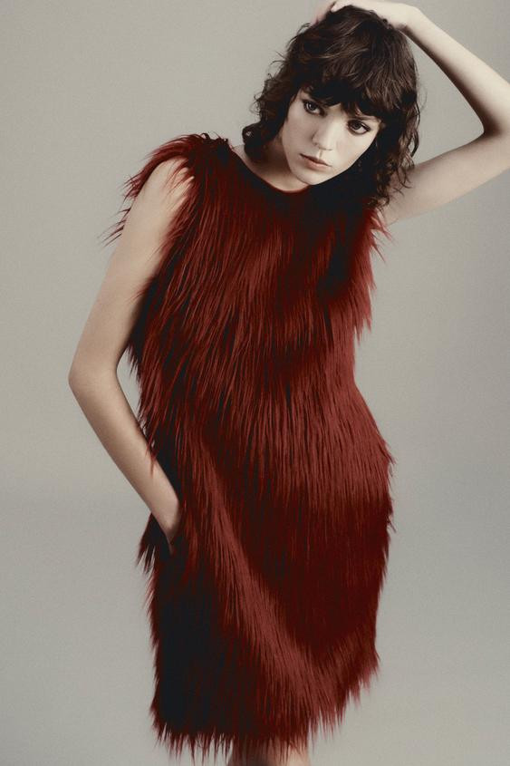 FAUX FUR DRESS LIMITED EDITION | Zara US