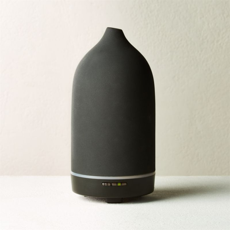 Vitruvi Black Stone Porcelain Essential Oil Diffuser + Reviews | CB2 | CB2