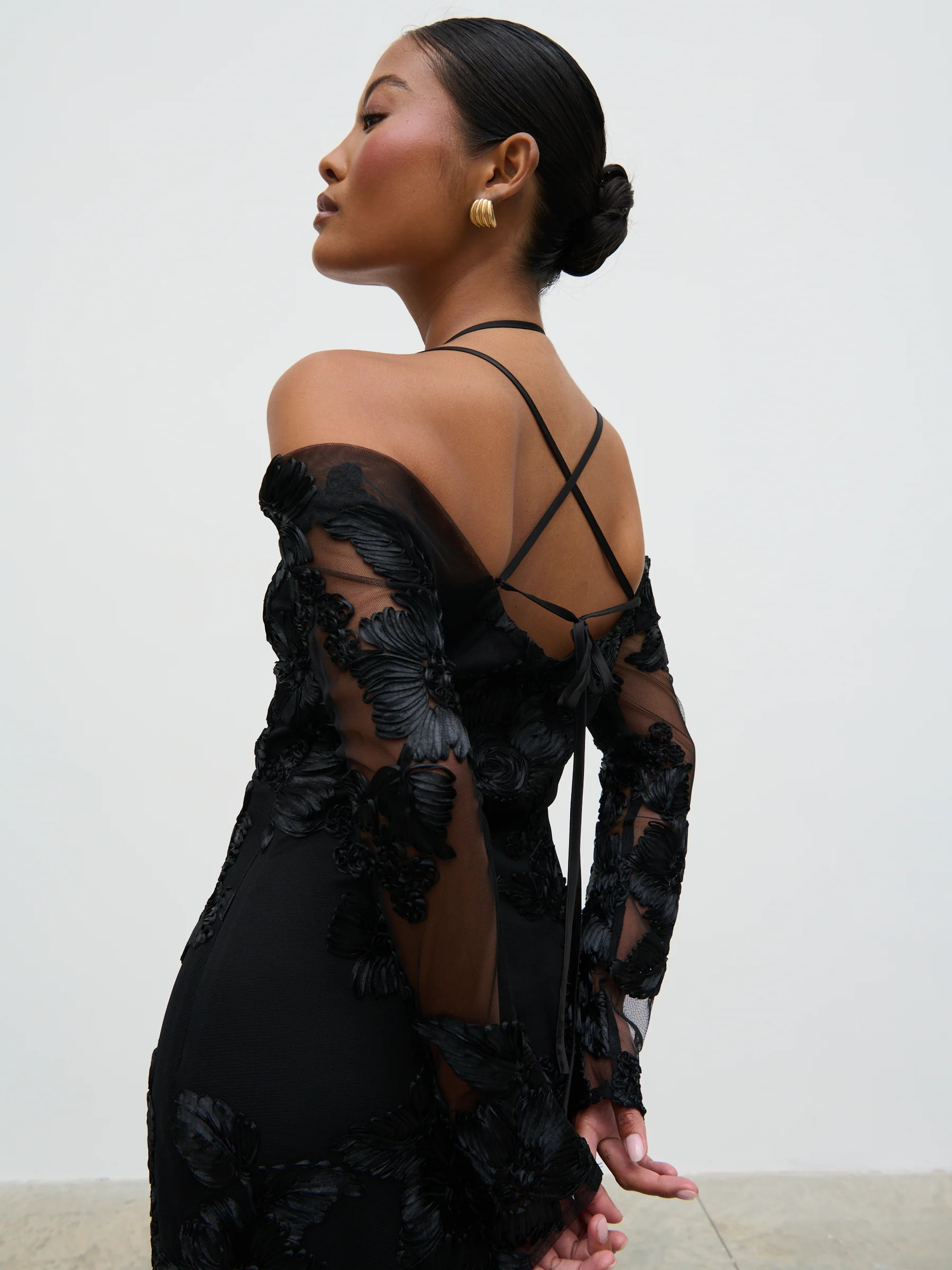 Jamila Cold Shoulder Maxi Dress | Pretty Lavish (UK)