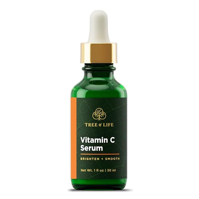 Amazon.com: Tree of Life Vitamin C Brightening Facial Serum with Moisturizing Vitamin E for Glowi... | Amazon (US)