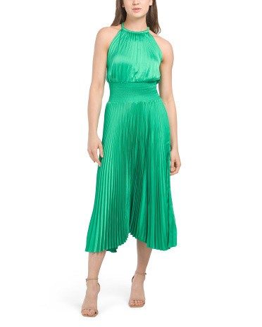Renzo Pleated Dress | TJ Maxx