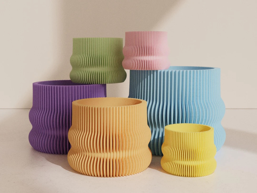 Blumentopf BAKA in Bunten Pastell Farben 9-30cm - Etsy | Etsy (US)