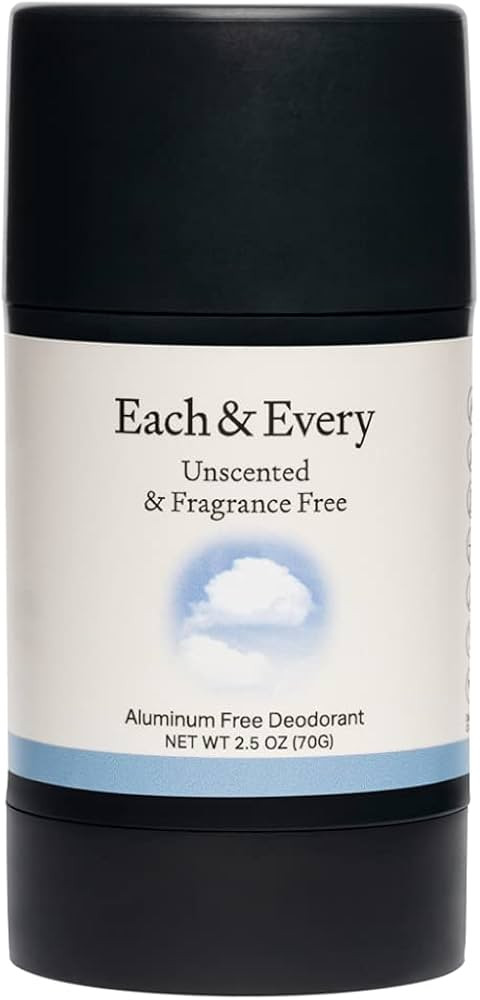 Each & Every Natural Aluminum-Free Deodorant for Sensitive Skin with Essential Oils, Plant-Based ... | Amazon (US)