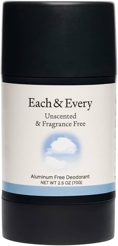 Each & Every Natural Aluminum-Free Deodorant for Sensitive Skin with Essential Oils, Plant-Based ... | Amazon (US)