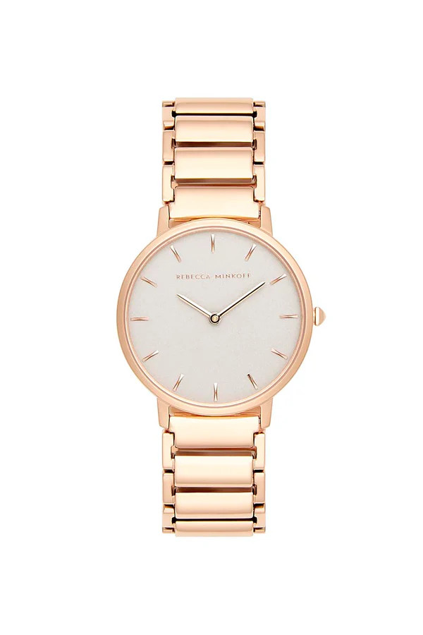 Major Rose Gold Tone Bracelet Watch, 35mm | Rebecca Minkoff US