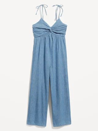 Tie-Strap Twist-Front Jumpsuit for Women | Old Navy (CA)