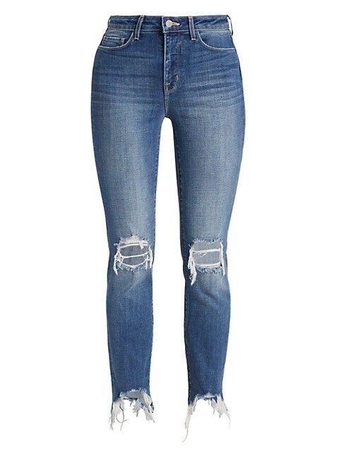 High Line High-Rise Distressed Jeans | Saks Fifth Avenue
