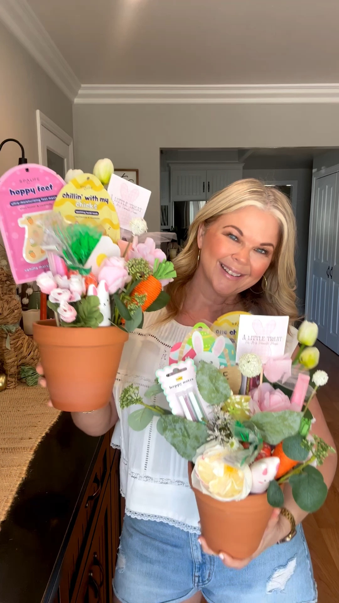 How cute are these Bestie Bouquets?! I’ve never heard of a bestie bouquet but I thought they would be fun to make. A great gift for Spring & Easter! Join me for more gift ideas 🐰🩷💐 Tag your bestie below you would totally gift this to! 

#LTKSeasonal #LTKBeauty #LTKstorytime