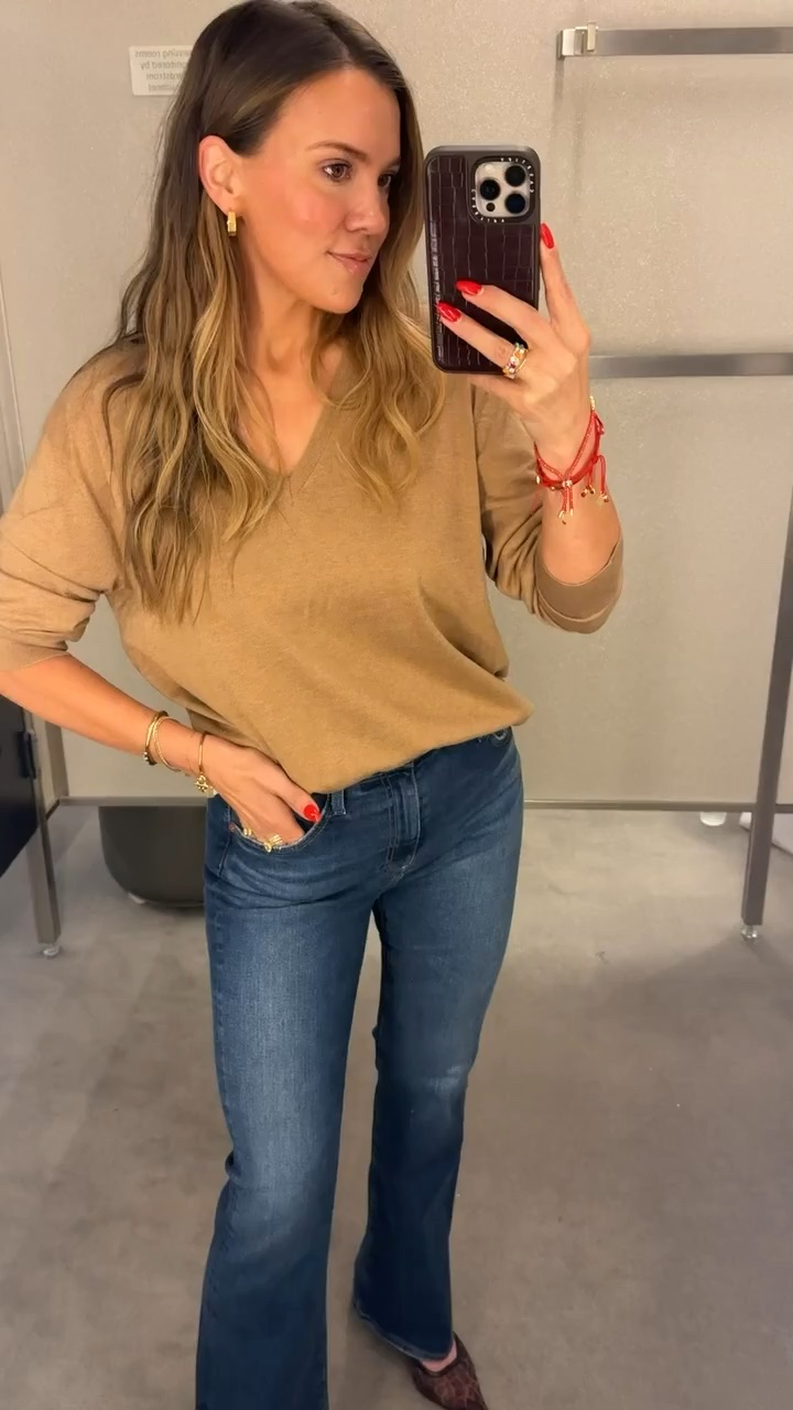 This whole look is so perfect for fall! I grabbed everything during the Nordstrom anniversary sale! 

I am wearing a size medium
Top and size 25 in jeans