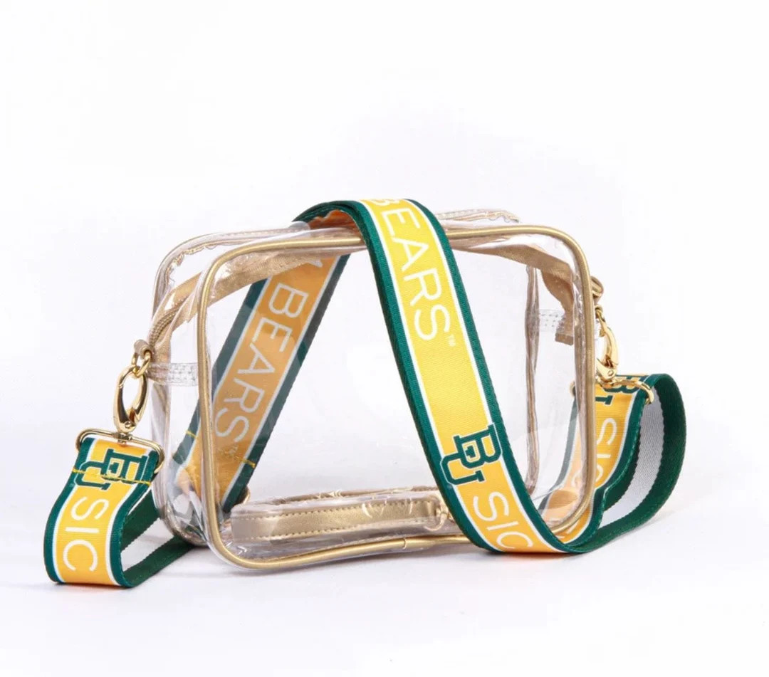 Baylor Clear Purse With Strap SIC 'EM BEARS Licensed, Canvas, Purse, Tailgate, Game Day, Stadium,... | Etsy (US)