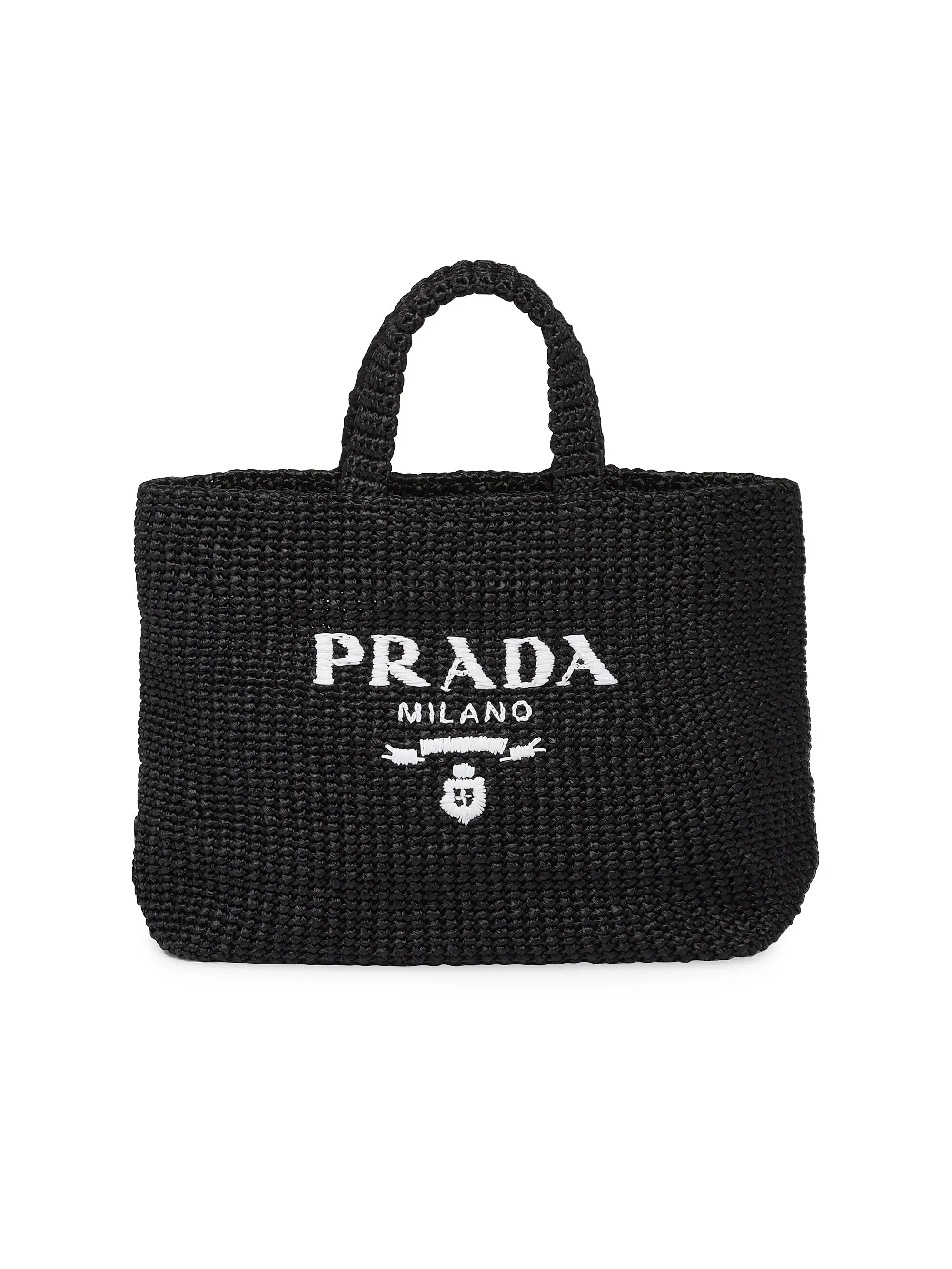Prada Raffia Tote Bag | Saks Fifth Avenue | Saks Fifth Avenue
