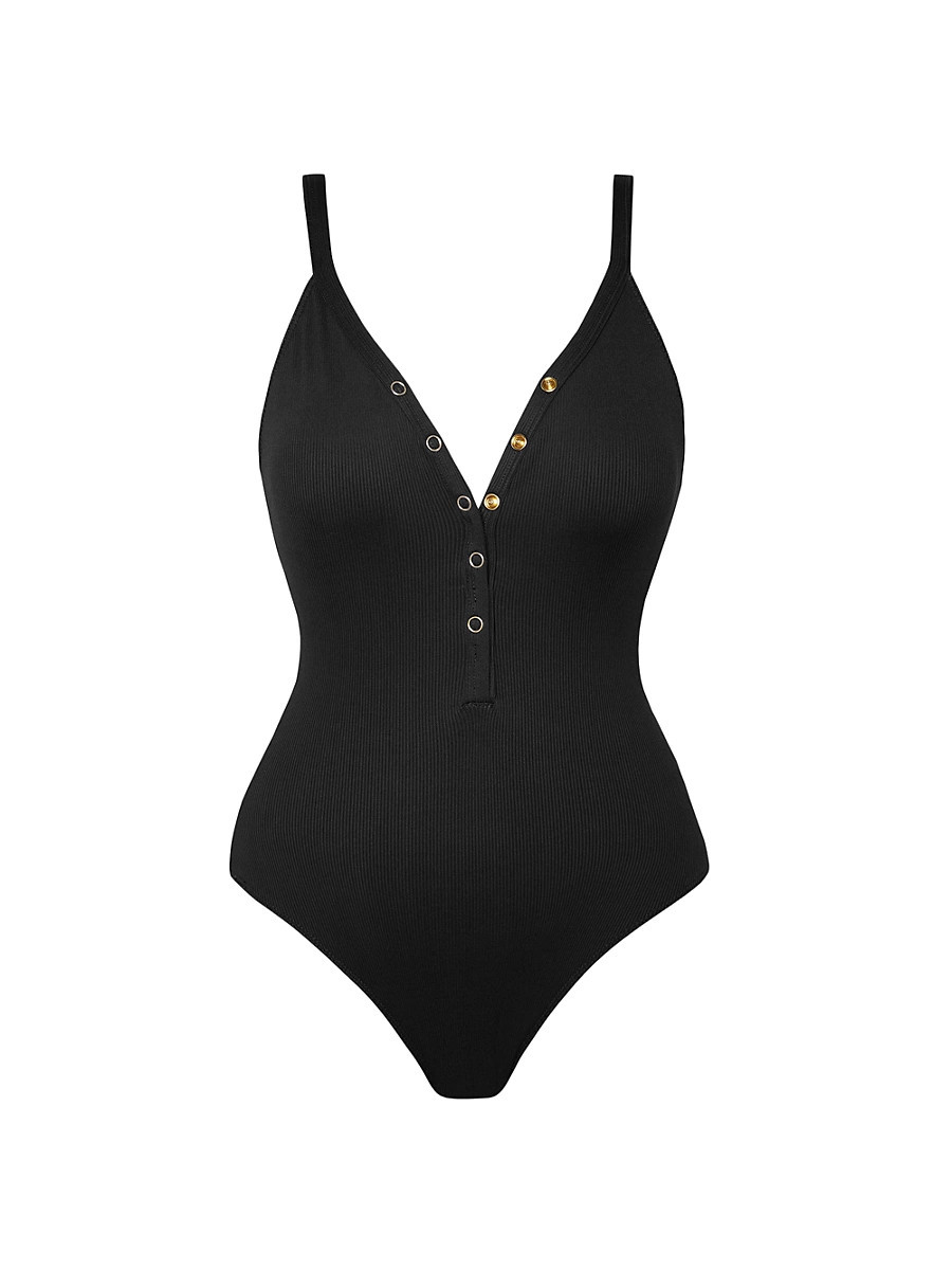 Women's Amy One-Piece Swimsuit - Licorice - Size 4 | Saks Fifth Avenue