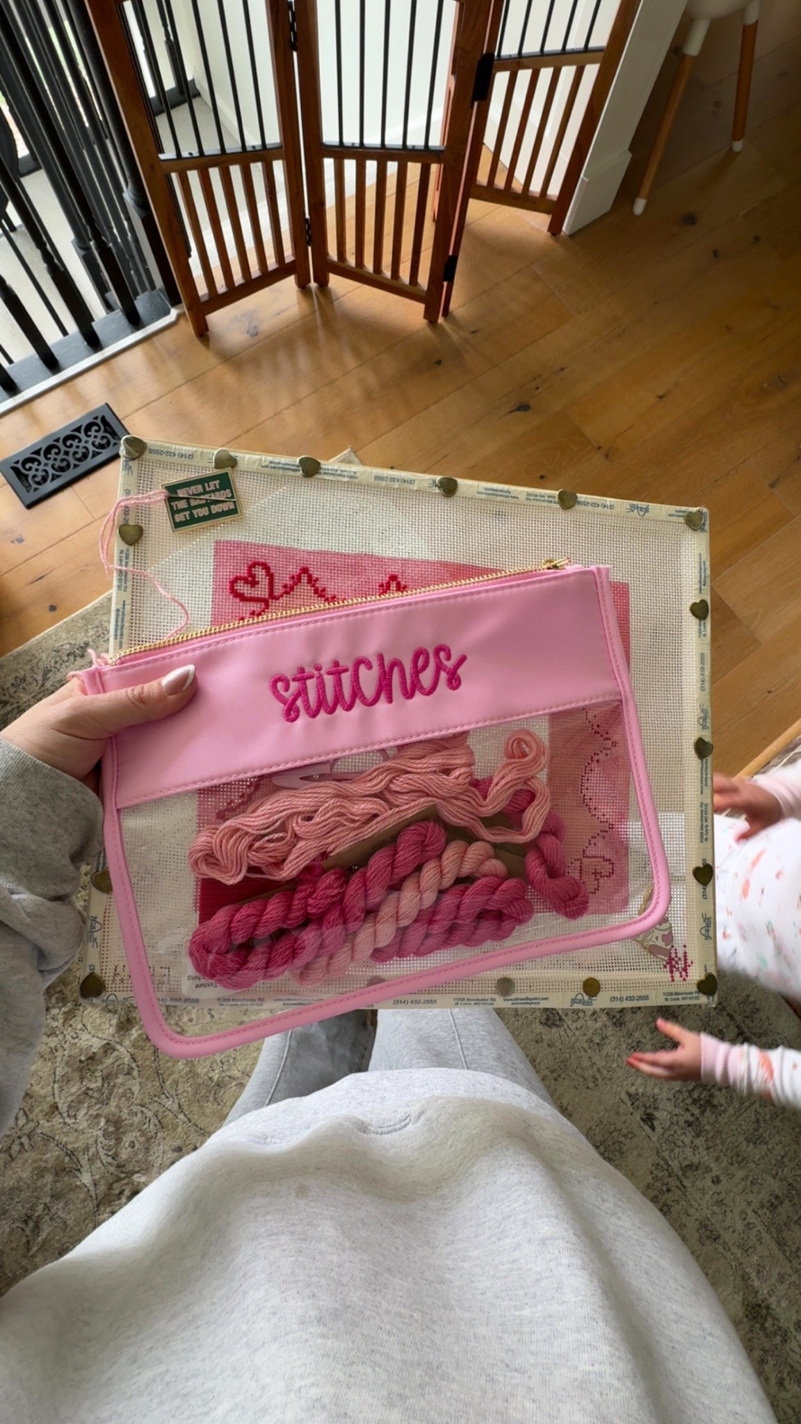 I love this pouch for my needlepoint threads! 