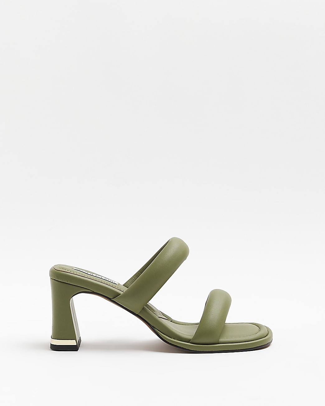 River Island Womens Green strappy heeled mules | River Island (US)