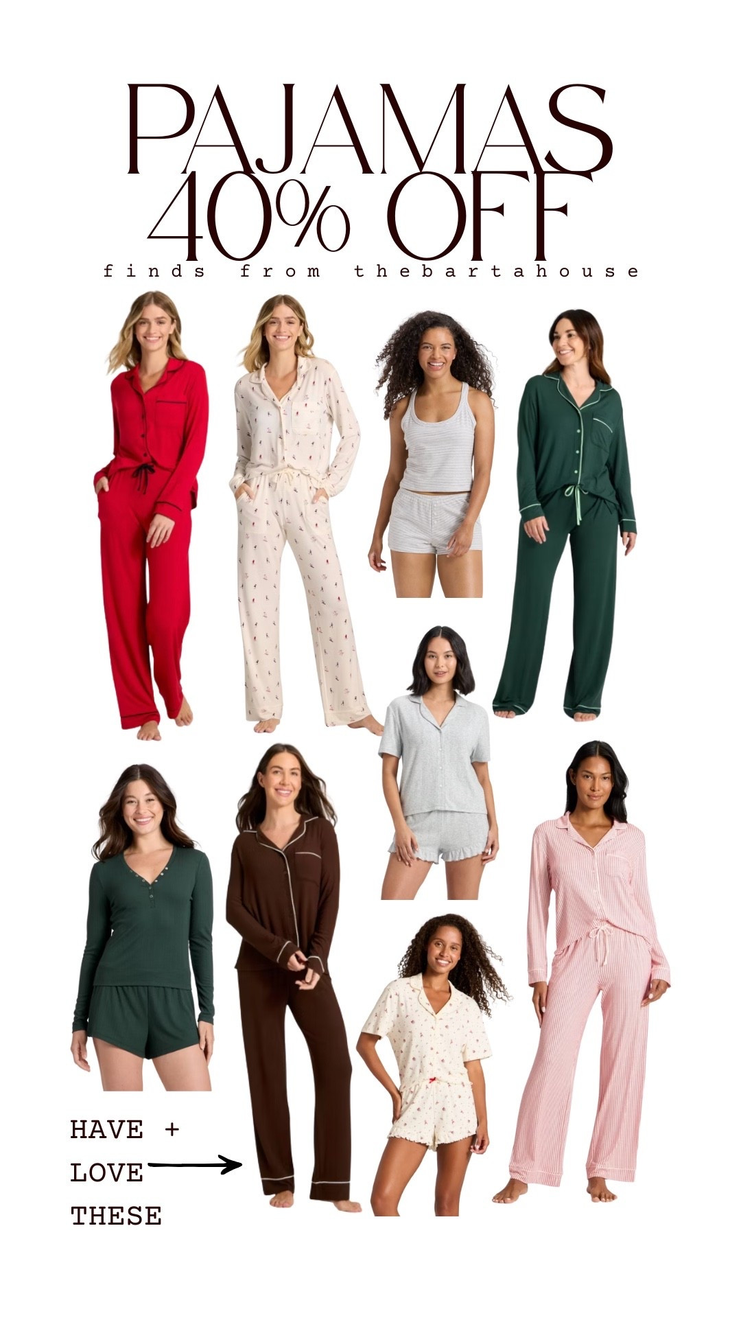 Pajamas 40% off | ends today! 

#LTKFindsUnder50 #LTKHoliday #LTKSaleAlert