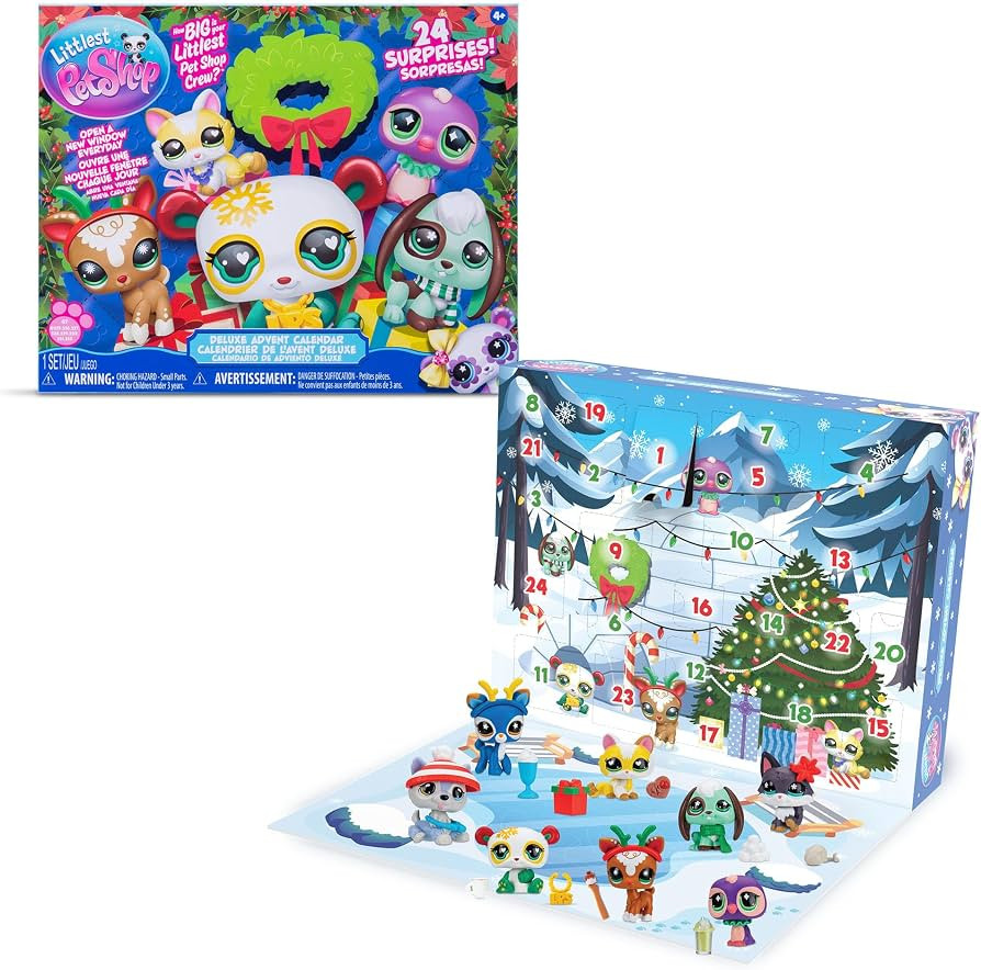 Littlest Pet Shop - Deluxe Holiday Calendar - Series 4 Advent Calendar -Gen 7 Authentic LPS Bobbl... | Amazon (US)