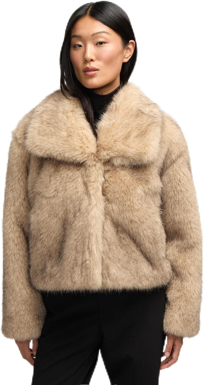 NVLT womens Nvlt Women’s Luxious Cropped Faux Fox Fur Jacket | Amazon (US)