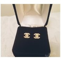 Classic Mini Crystal Rhinestone Stud Statement Fashion Jewelry 18K Gold Over 925 Silver Designer Inspired Earrings | Etsy (US)