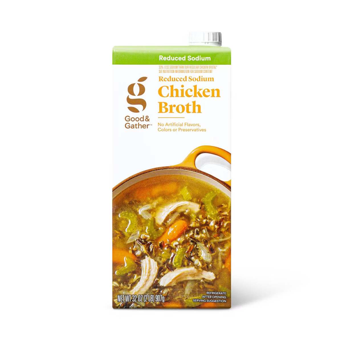 Reduced Sodium Chicken Broth - 32oz - Good & Gather™ | Target