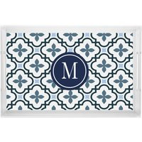 Acrylic Serving Tray Personalized Custom Monogram Tile Background | Etsy (US)