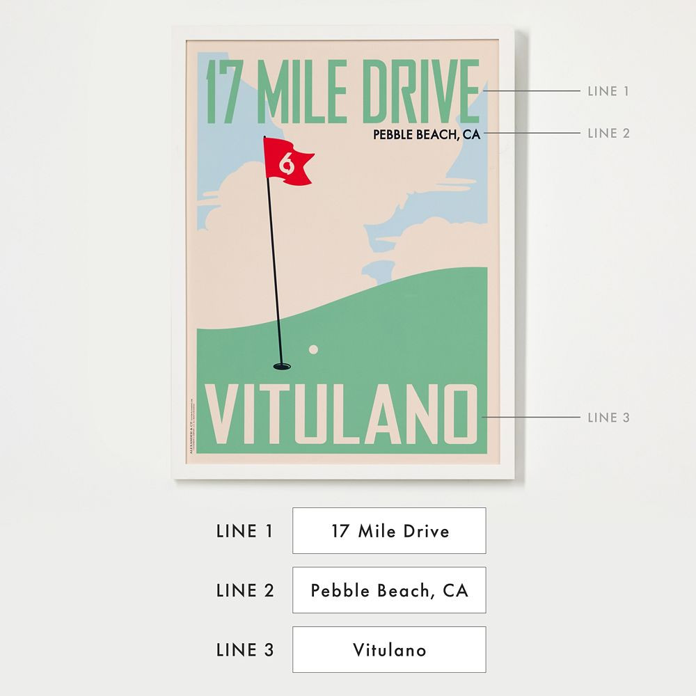 Golf Course Personalized Wall Art | Mark and Graham