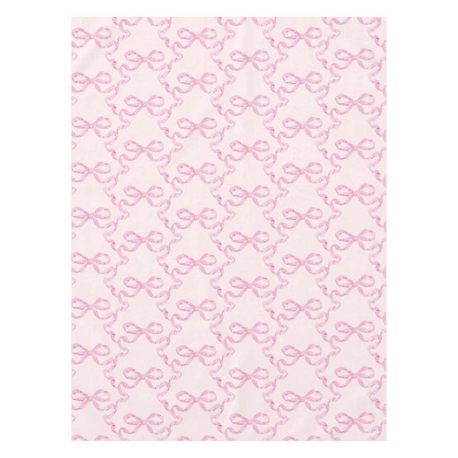 Pink Bow Table Cloth | Zazzle | Zazzle