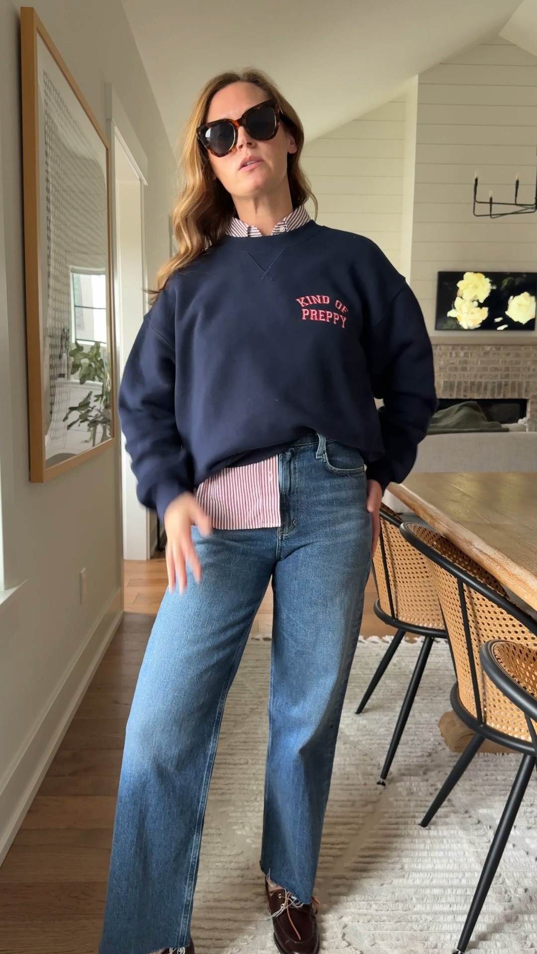 Sweatshirt size small
Top size 4
Jeans size 25

#LTKStyleTip #LTKSeasonal #LTKOver40