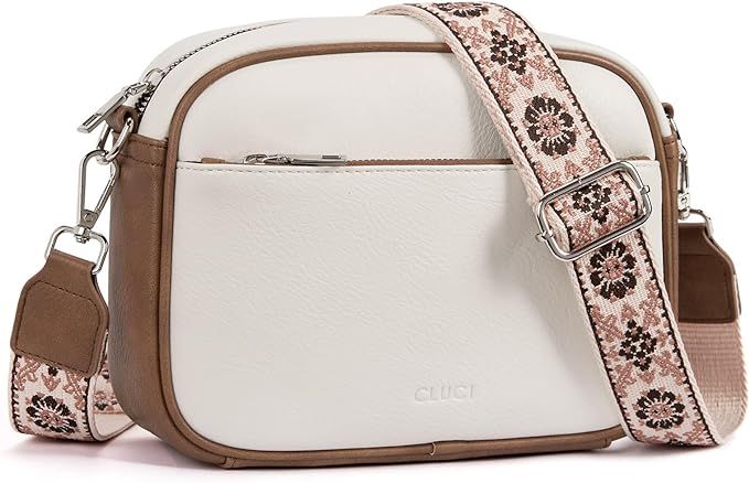 CLUCI Crossbody Bags for Women Trendy, Vegan Leather Camera Bag Purse，Women Shoulder Handbags w... | Amazon (US)