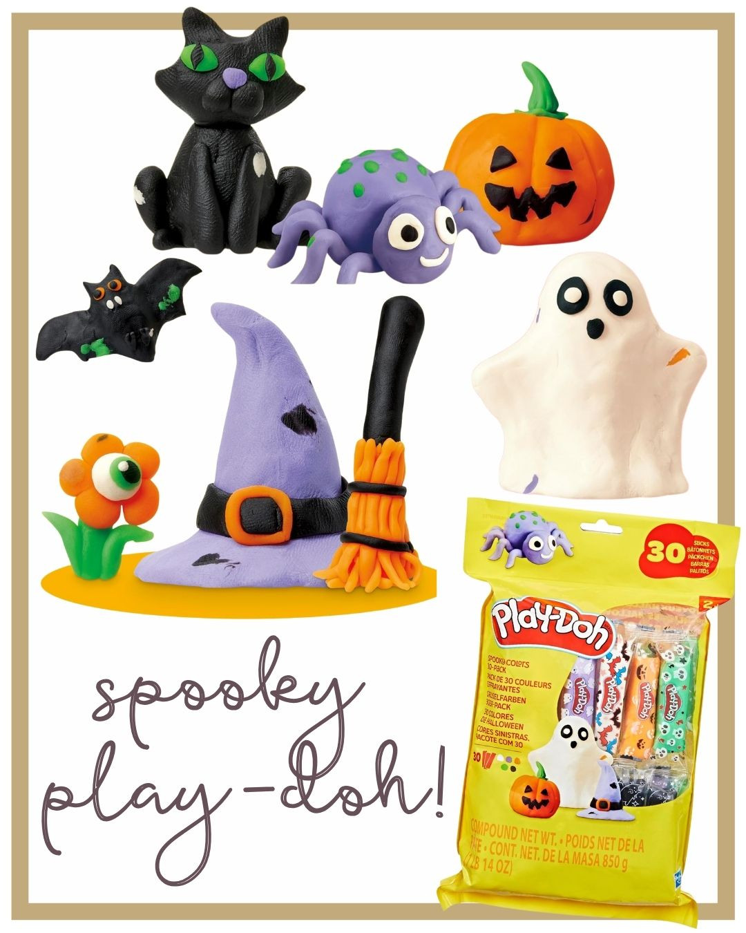 spooky halloween Play-Doh! Love the special colors and that they're individually wrapped! 

kids, activities, sensory play, Montessori, family, siblings, holiday, halloween, trick-or-treat, orange, black, boo, pumpkin, ghost, witch hat, black cat 

 #LTKHalloween #LTKKids