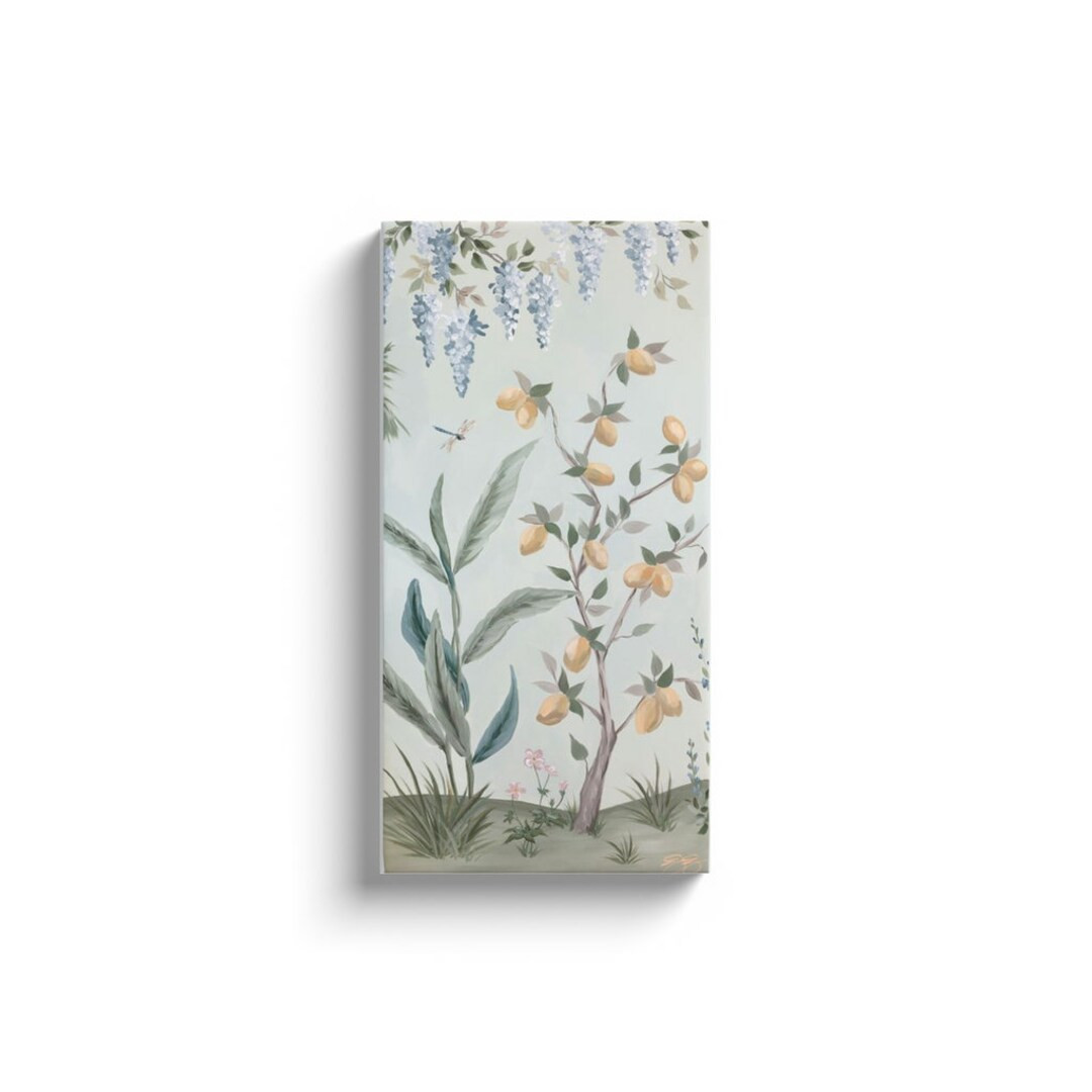 Hazel, A Green Chinoiserie Canvas Wrap | Etsy (US)
