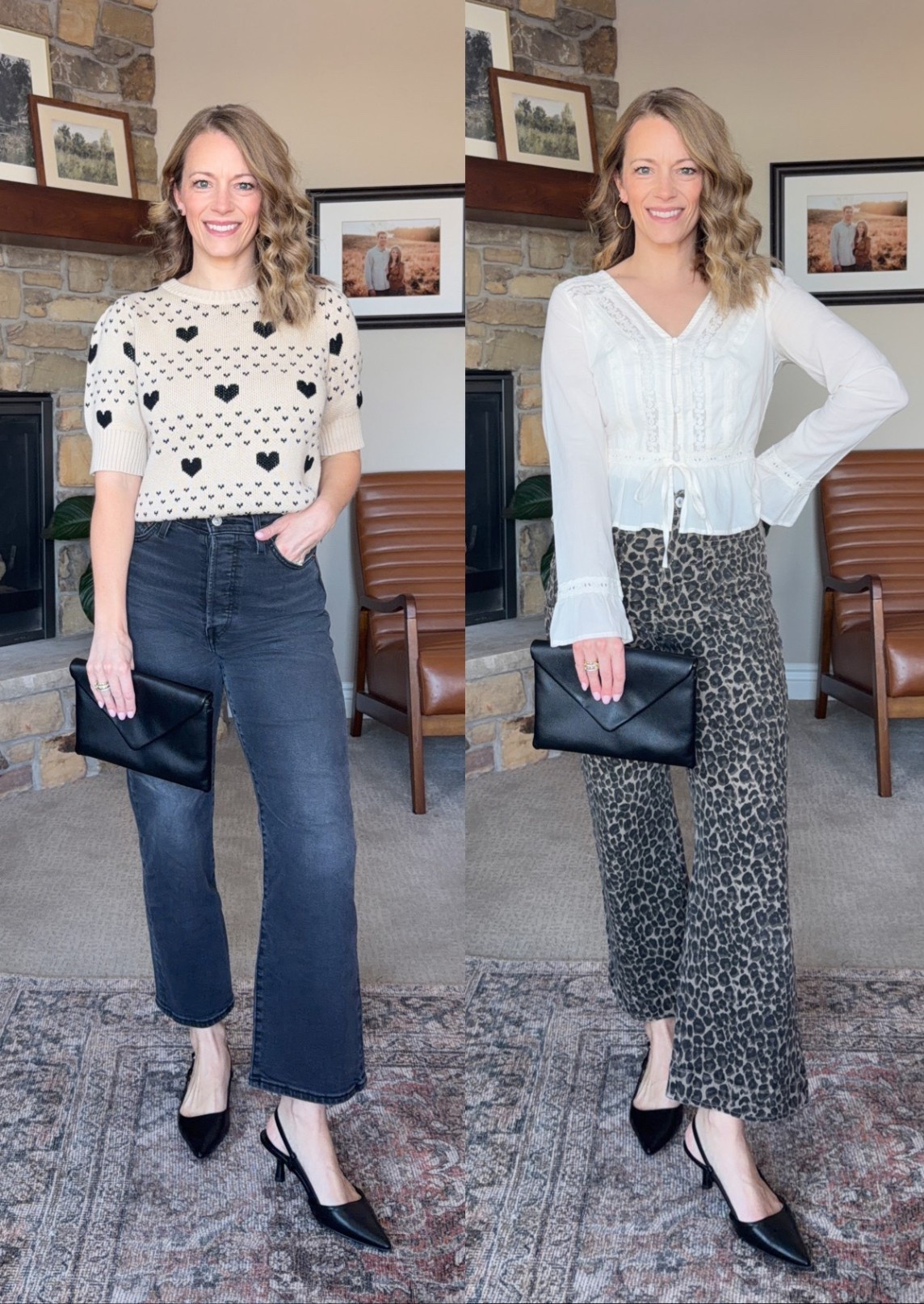 Cute dressier work or date night outfits! Love the neutral valentines sweater 🖤🤍🤎

#LTKValentine #LTKootd #LTKWorkwear