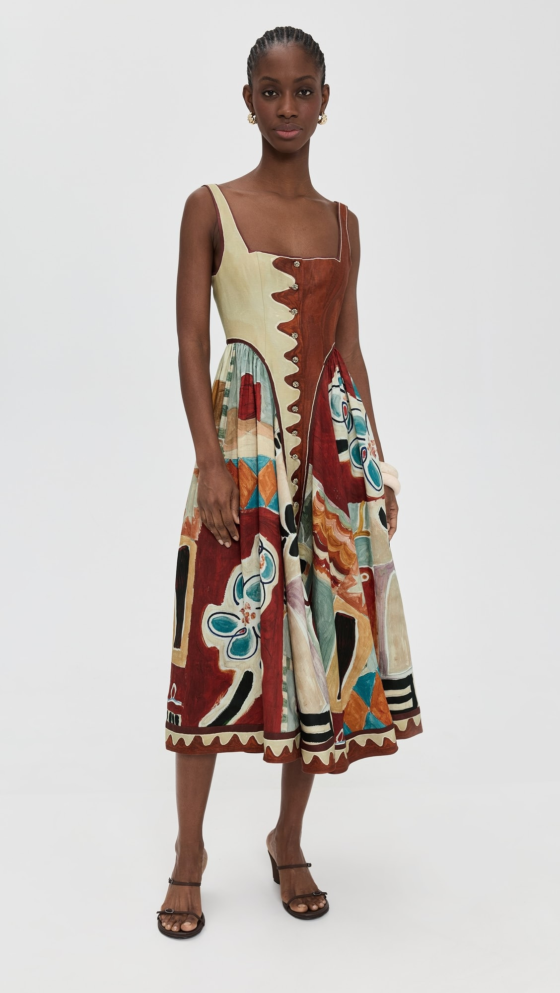 Michelle Square Neck Midi Dress | Shopbop