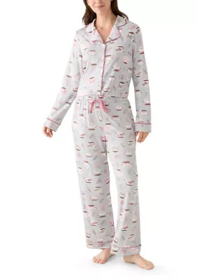 Women's Plaid Notch Pajama Set | Belk