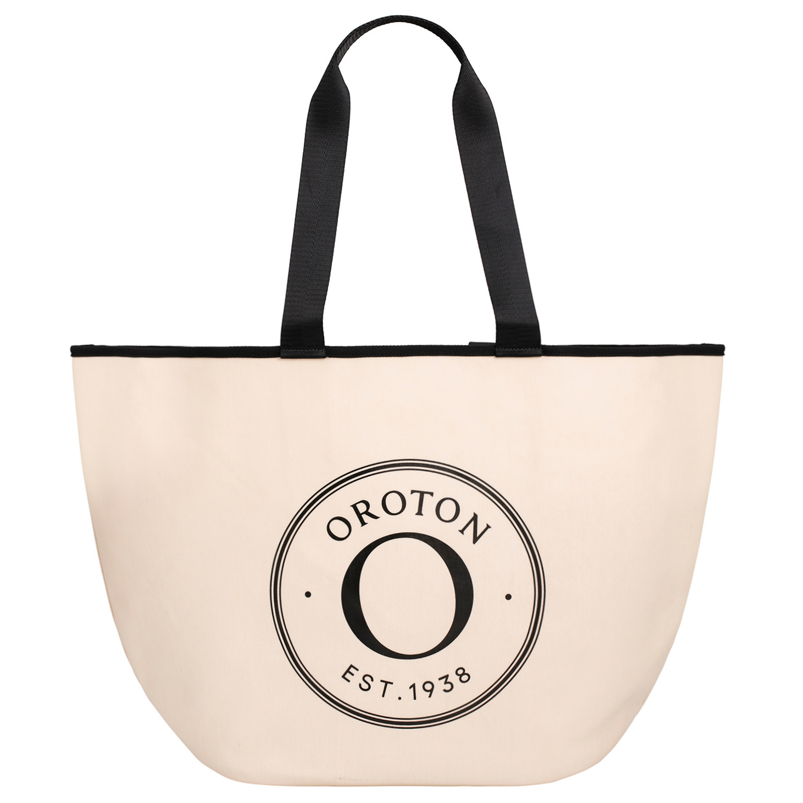 Kaia Shopper Tote - Natural/Black | Oroton | Oroton