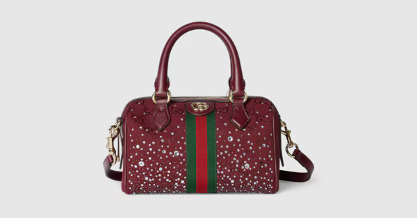 Gucci - Ophidia crystals small boston bag | Gucci (US)