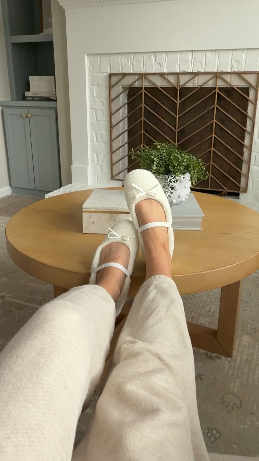 How cute are these basket flat house shoes! I bought them to wear with outfits working from home or when we host since I don’t wear shoes in the house. They run a tad small! 

Cozy favorites// slippers

#LTKmorningroutine #LTKmomlife