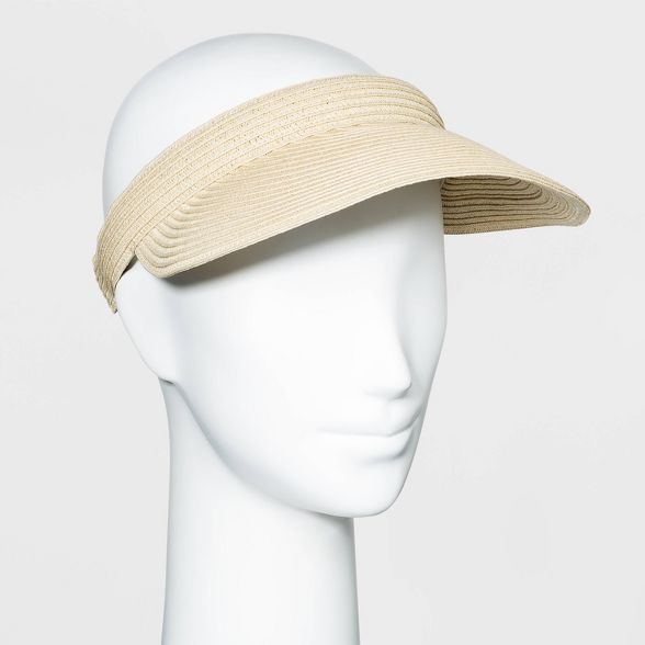 Women's Straw Visor Hat - A New Day™ | Target