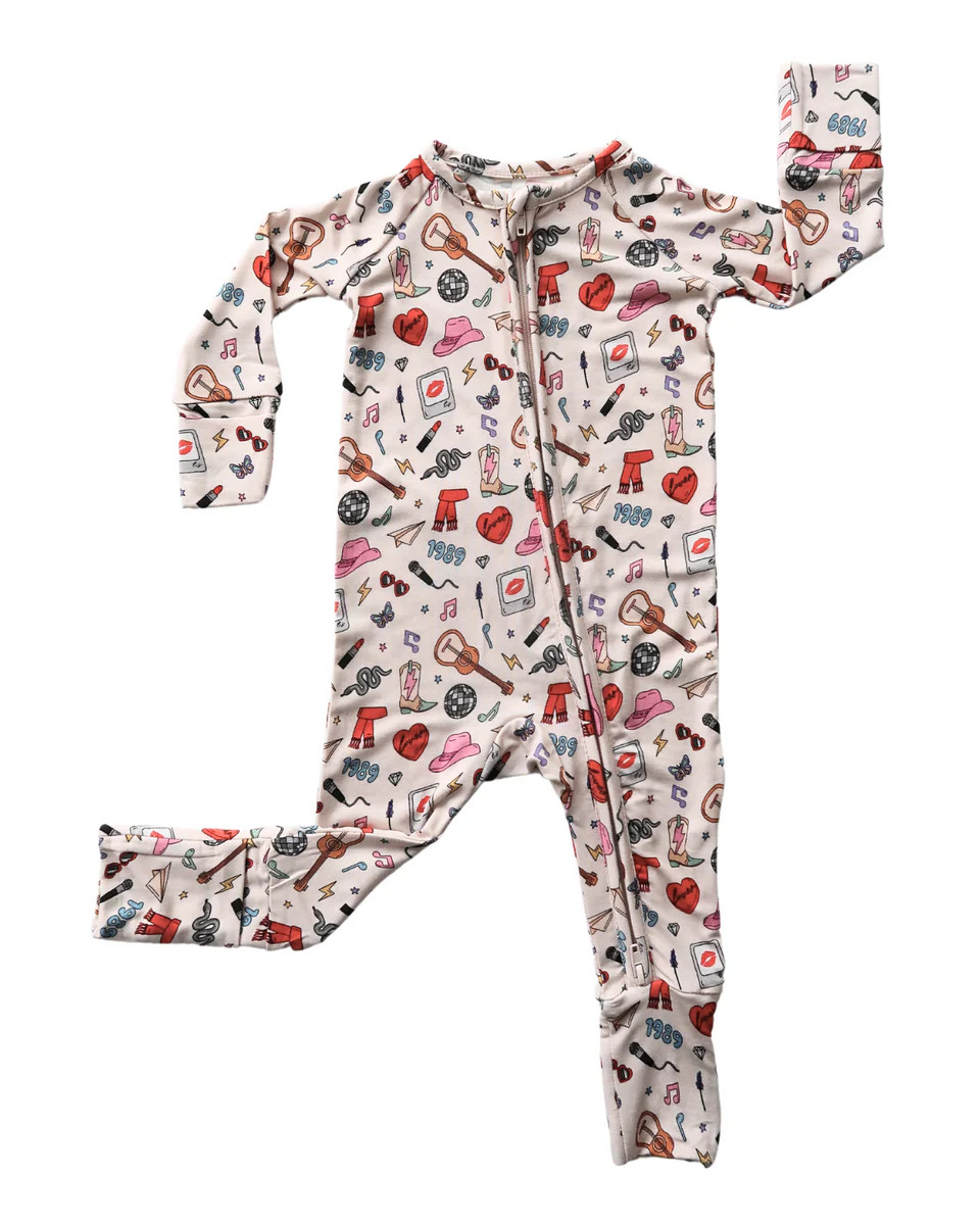 Popstar Zip Romper - Bamboo Pajama | Lolli Co.
