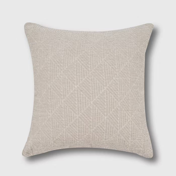 Geometric Chenille Woven Jacquard Reversible Throw Pillow - freshmint | Target