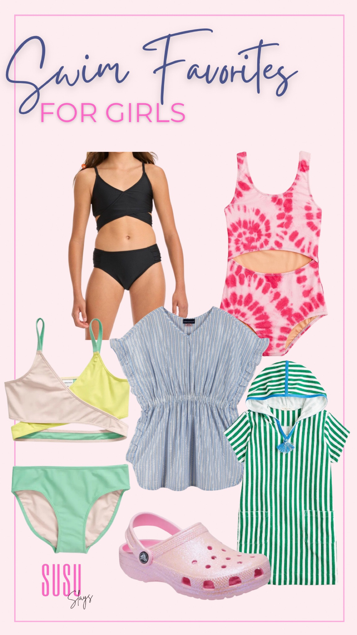 Swim favorites for girls! 

Girls swimsuit, bikini for girls, girls swim coverup, sparkly crocs

#LTKswim #LTKSeasonal #LTKkids