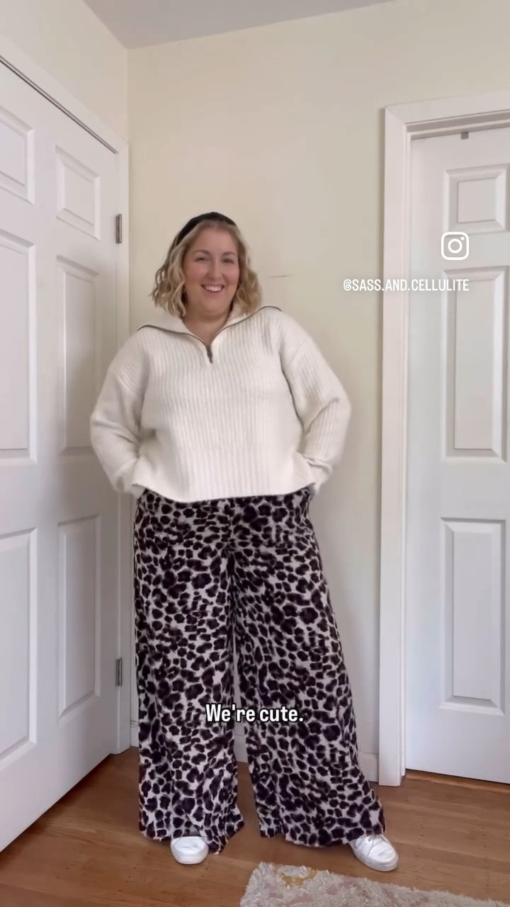 Cute & comfy Thanksgiving outfit inspo🤎 

Wearing XXL in the sweater, 1 Tall in the pants 

#LTKSeasonal #LTKHoliday #LTKPlusSize