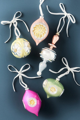 Boxed Vintage Milky Ornaments, Set of 5 | Anthropologie (US)