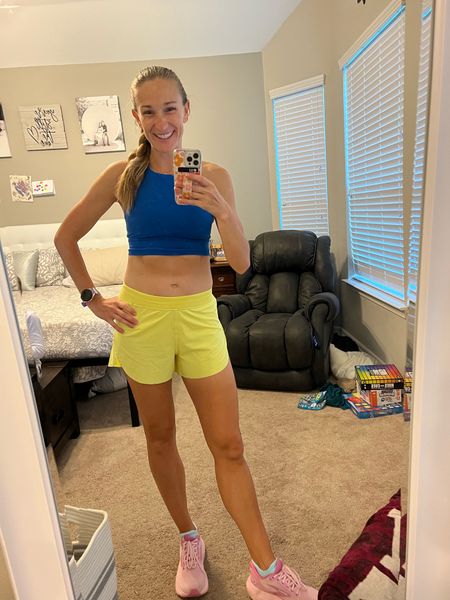 Lululemon running short dupes for the win! I love this yellow color for spring and summer!

#LTKActive #LTKFitness #LTKStyleTip