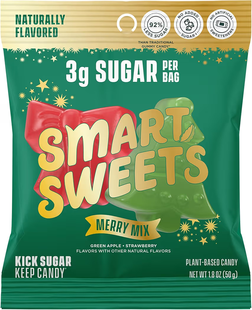 SmartSweets Merry Mix Gummy Candy: 1.8oz (Pack of 14), Gummy Candy with Low Sugar, Low Calorie, N... | Amazon (US)
