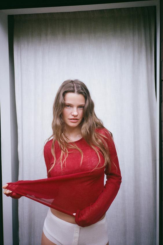 100% WOOL T-SHIRT | Zara US